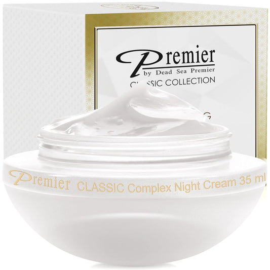 Premier Dead Sea Classic Night Cream, Age defying, nourishing, Moisturized skin with vitamins E and A 2.4fl.oz