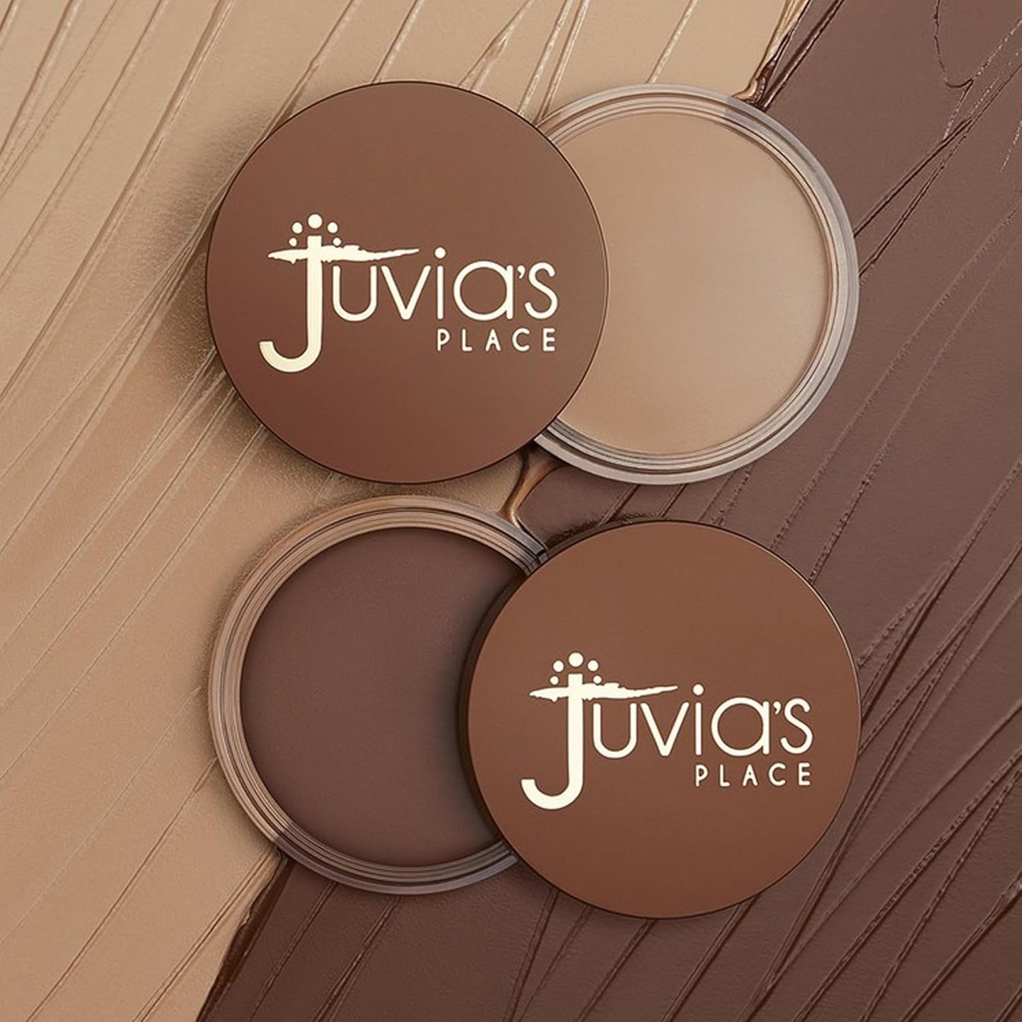 Juvia's Place Bronzed Cream Bronzer Espresso - Creamy Bronzing Makeup Beauty Glow Sun Kissed Cheek Shimmer Contour Long Lasting Finish Pigmented Bronze Light Buildable Blendable