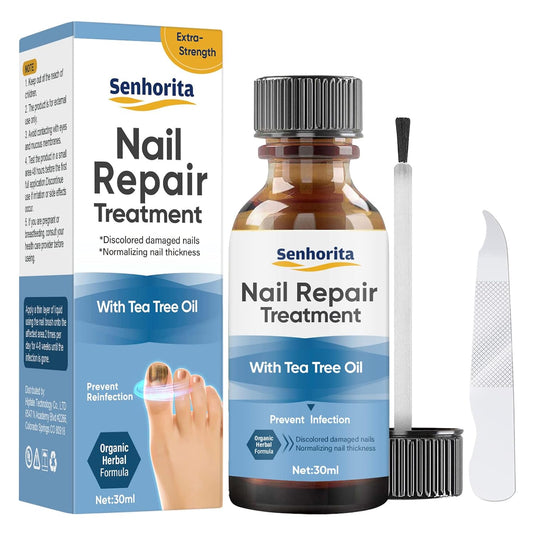 Toenail Repair Treatment, Extra Strength Nail Repair Liquid with Natural Tea Tree Oil Extract, Toenail Repair Solution for Thickened and Ingrow Nails