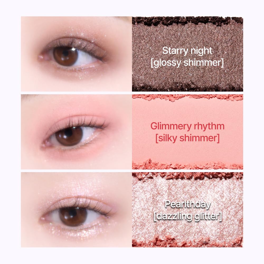 Espoir Real Eye Palette All New #4 Chandelier 0.17 oz | Multi-Use Long-Lasting Blendable 8 Colors Natural Glitter Soft veil matte Makeup Eyeshadow Palette for Various Makeup Looks | Korean Makeup