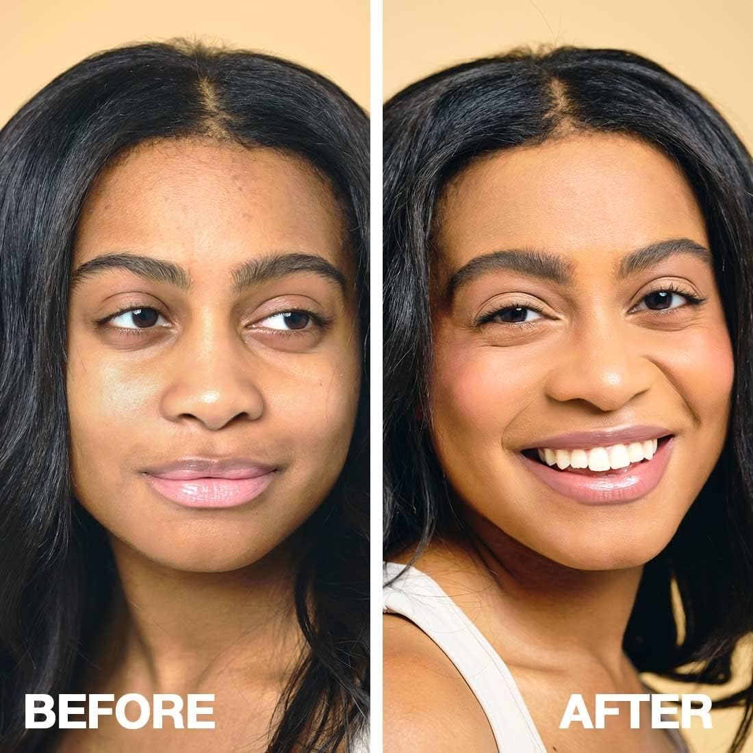 Palladio Full-Coverage Color Correction CC Cream, Oil-Free with Peptides & Vitamin C, Buildable Foundation Coverage (Tan 40W, Warm Undertone),0.87 Fl Oz (Pack of 1)