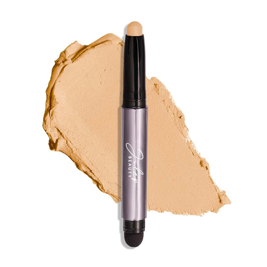 Julep Eyeshadow 101 Cream-to-Powder Waterproof Shadow Stick – Vanilla Matte – Long-Lasting, Crease-Proof, Light-Beige Matte Cream Eyeshadow with Built-in Smudger | alldaygood beauty