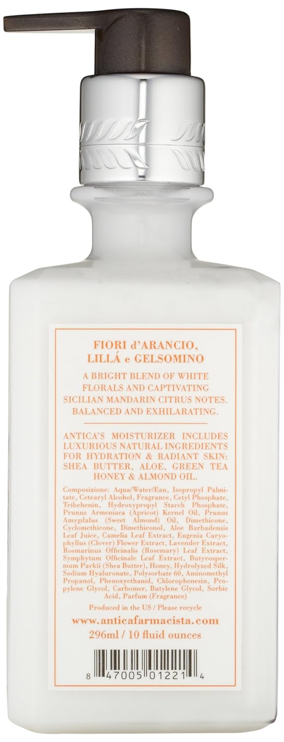 Antica Farmacista Body Moisturizer - Moisturizing Scented Lotion - Premium Body Moisturizer - Luxury Gift for Women & Men - Hand & Skin Hydration - Orange Blossom, Lilac and Jasmine, 10 Fl Oz