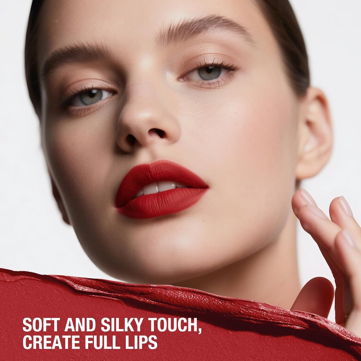 Jolilab 6Pcs Lip Set: 3 Colors Lip Liner+3 Colors Lipstick, Matte/Creamy, Long-Lasting, Bold/Nude Shades for Daily/Party, Vegan, Gift for Makeup Lovers.(#02+04+07)