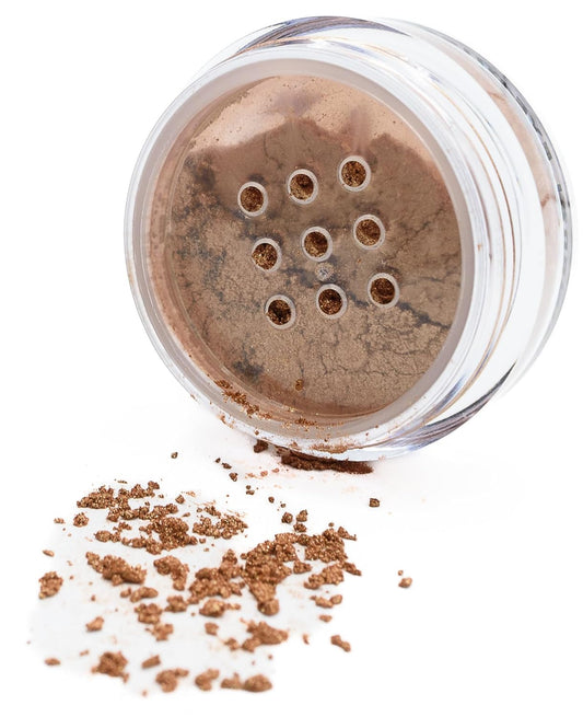 Yellow Gold Bronze Metallic Vegan Loose Eyeshadow Powder Pigment, Single Glitter Mineral Dust Jar Pot; Talc, Paraben & Cruelty Free, No Animal Testing | alldaygood beauty
