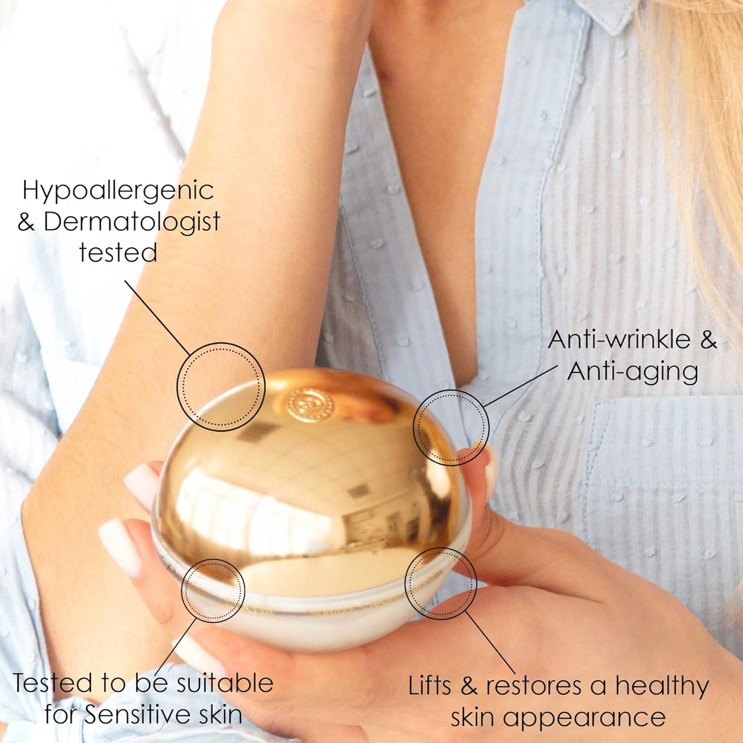 Premier Dead Sea Classic Night Cream, Age defying, nourishing, Moisturized skin with vitamins E and A 2.4fl.oz