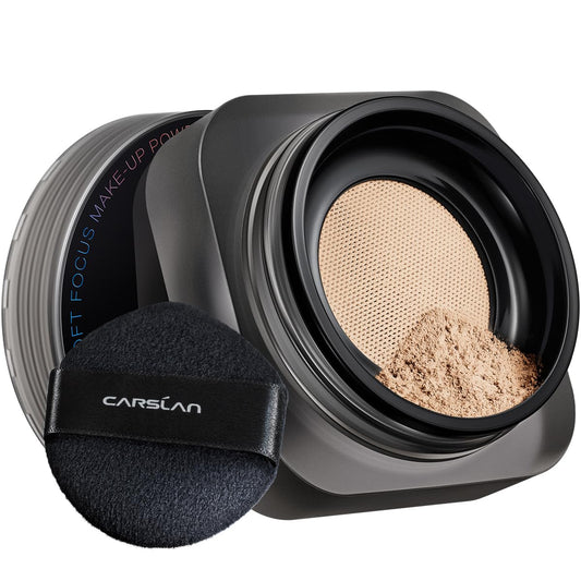 Soft Focus Loose Setting Powder, Lightweight Setting Powder, Oil Control, Shine Free Face Powder, 24H Longlasting Talc Free Powder Makeup, 05 Natural for Medium & Tan
