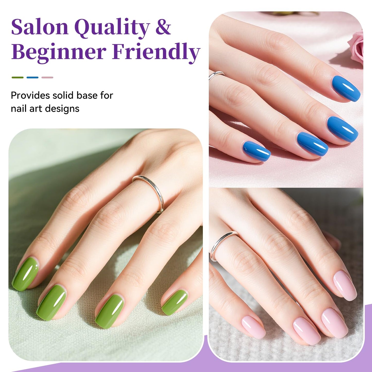 16.5ml Base Coat Nail Polish, Quick Dry Large Volume Base Coat, Color Lock Strengthen Nails for Women Salon DIY Nail Art