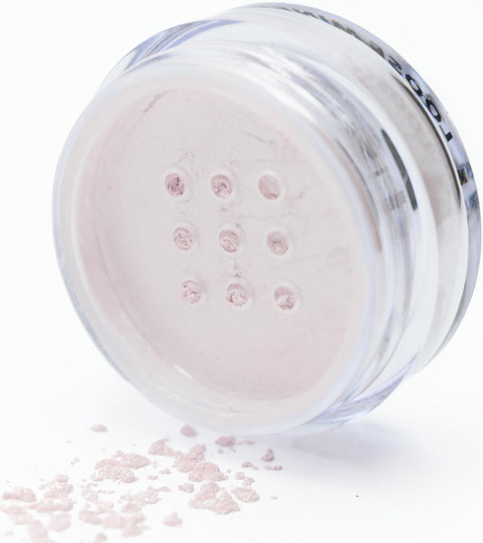 Pixie Dust Light Pale Pink Metallic White Single Loose Powder Eyeshadow; Talc & Paraben Free, No Animal Testing & Cruelty Free | alldaygood beauty