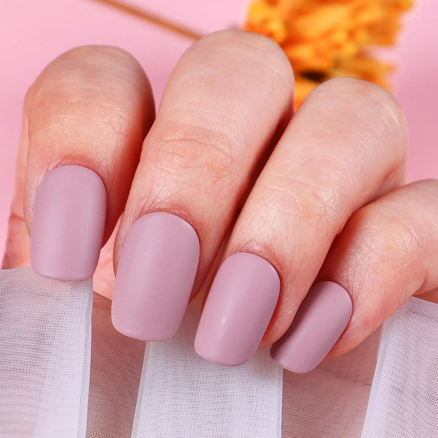 Matte Nail Polish Air Dry Nail Lacquer for Nail Art Varnish, Mist Effect Matte Finish Velvet Nail Polish, 0.35 fl oz (Deep Nude-05, 10 ML)