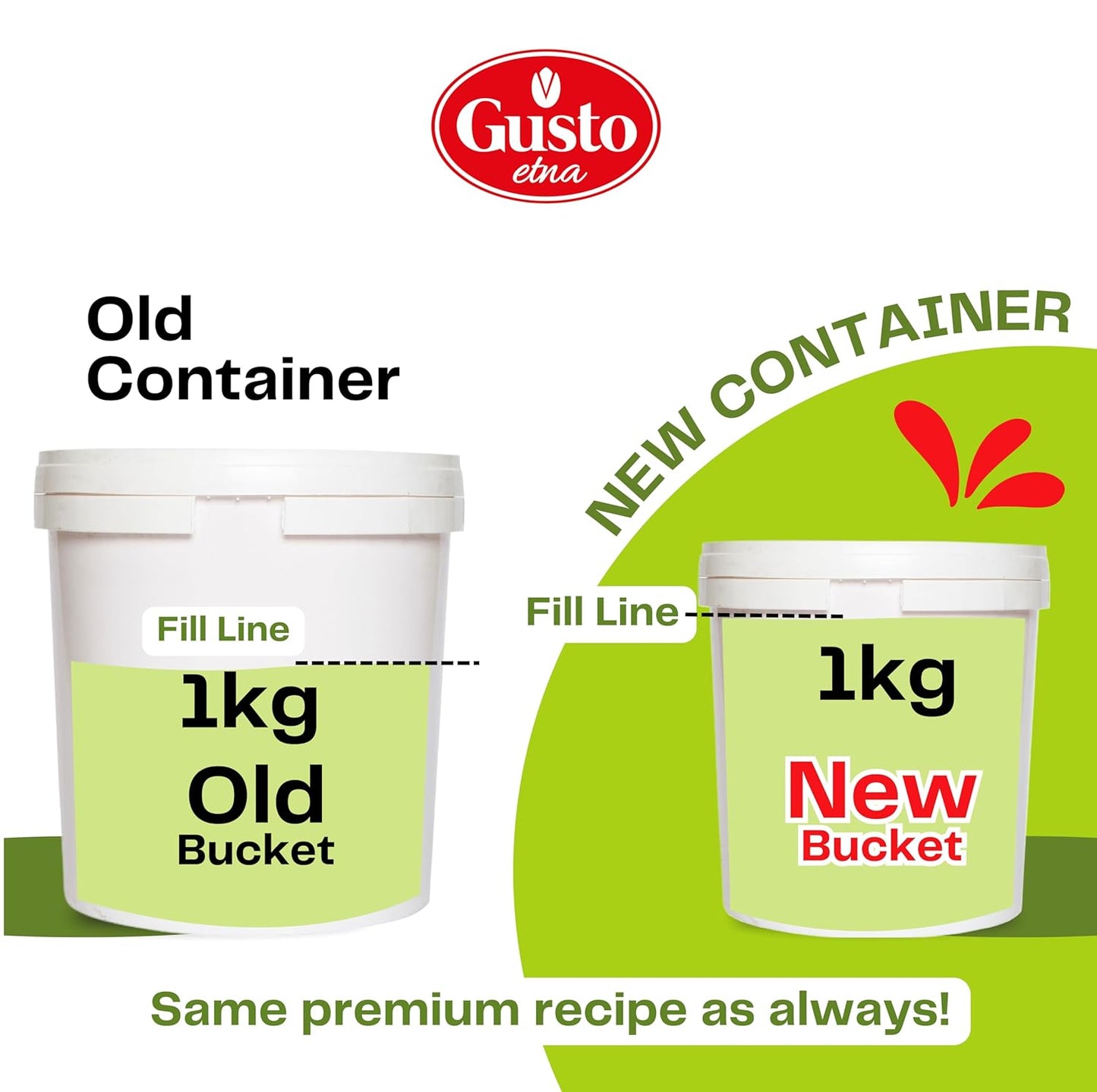 GUSTO ETNA Pistachio Cream, Sweet Nut Butter, Bulk Tub, Rich & Nutty filling for Knafeh Pistachio Chocolate Bars, Sweet Pistachios Spread, Pistachios Paste & more Product of Sicily, Italy, 2.2 LB (1 Kg)