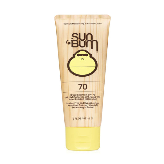 Sun Bum Original SPF 70 Sunscreen Body Lotion - Broad Spectrum Moisturizing Sunscreen with Vitamin E - Hawaii 104 Act Compliant (Made without Octinoxate & Oxybenzone) - Travel Size - 3 oz | alldaygood beauty