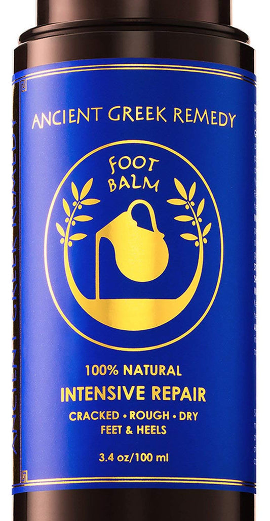 Ancient Greek Remedy Foot Cream for Dry Cracked Heels and Feet — Organic Moisturizing Cracked Heel Treatment for Women and Men - Intensive Repair Foot Lotion with Natural Ingredients | alldaygood beauty