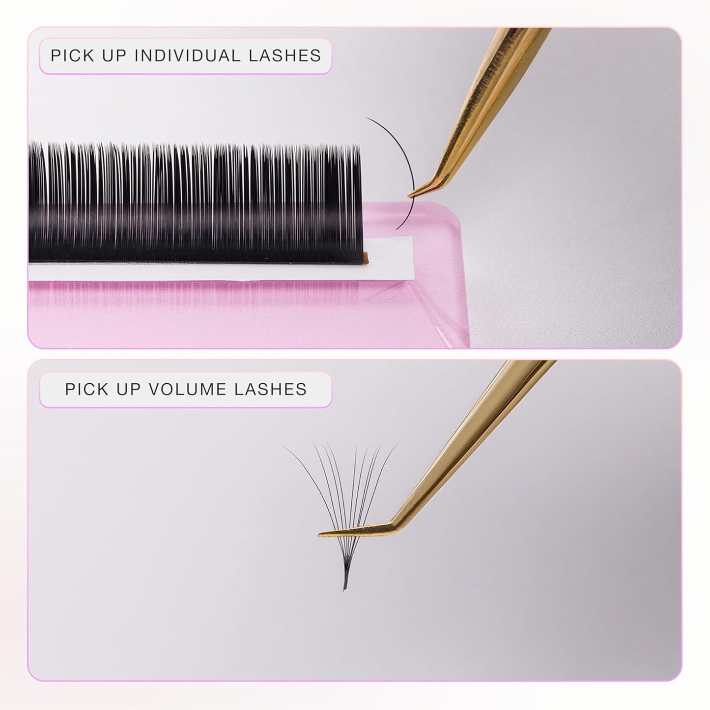 Curacoro Lash Tweezer - Professional & Precision Fiber Tip Grip Lash Tweezers for Eyelash Extensions, Multi Shapes & Purposes Tweezers for Volume, Isolation & Classic Lashes (Galaxy, Only Fans)