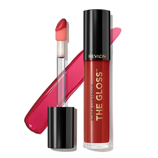 Revlon Super Lustrous Lip Gloss, Non-Sticky, Hydrating, High Shine Finish, 247 Desert Spice, 0.13 oz | alldaygood beauty