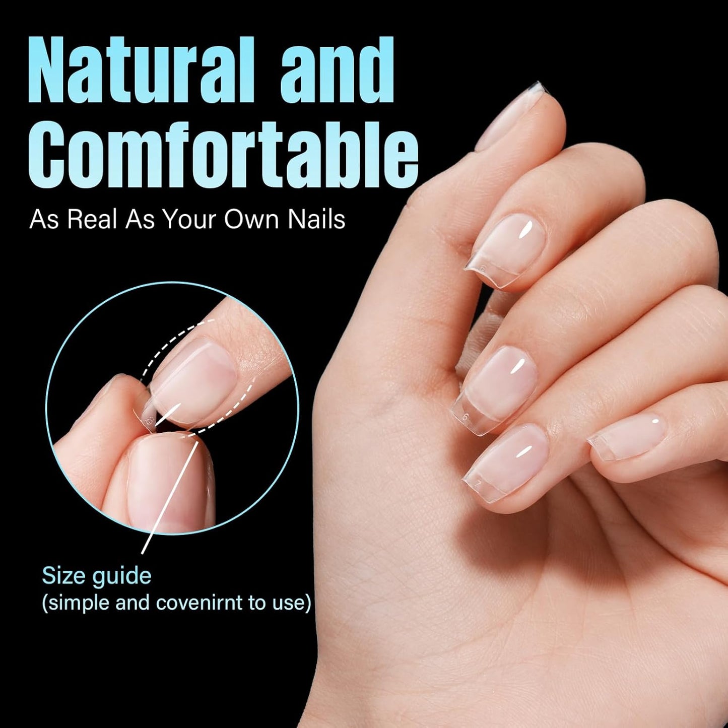 TOMICCA Extra Short Coffin Nail Tips, 240Pcs Half Matte Press on Full Cover Acrylic Nails, 12 Sizes Pre -Shape Soft Acrylic Fake Nail Tips for Nail Extension Art Home DIY Nail Salon