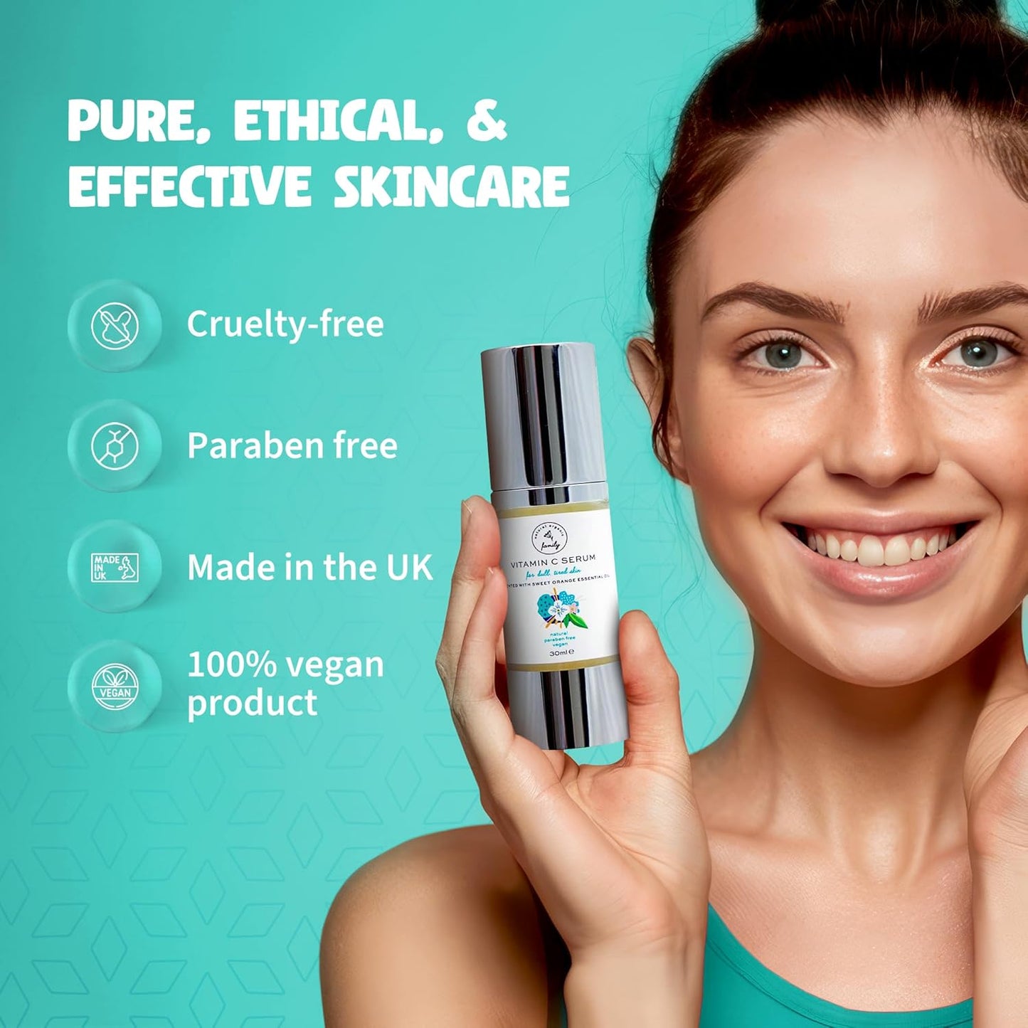 Vitamin C Serum for Face with Hyaluronic Acid, Aloe Vera, Retinol, and Vitamin E - Natural Skin Care for Beautiful and Healthy Skin - Helps Dull and Tired Skin and Fine Lines