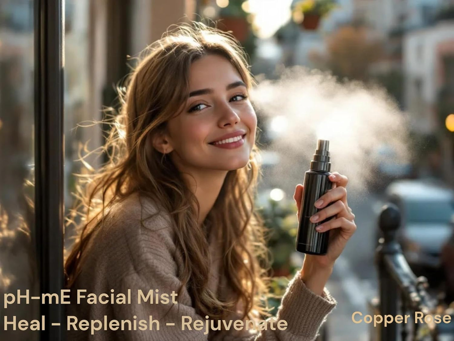 Hydrating Cleaning Face Mist, Copper Rose, Pure, Natural, Organic Ingredients Helps your Skin Reduce Wrinkles, Fine Lines, Inflammation, Acne, for Clear Beautiful Skin (2oz)