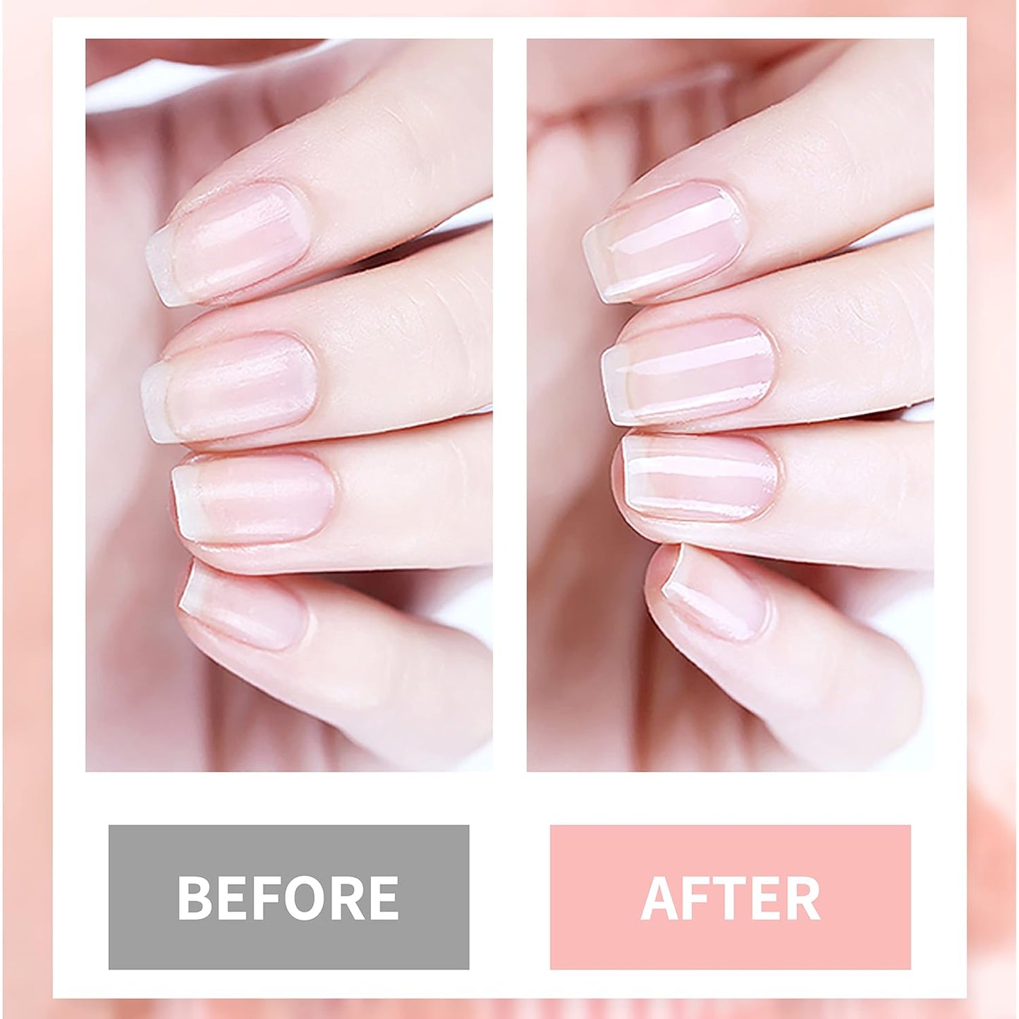 4in1 Nail Hardener Nail Strengthener Nail Rescue Calcium Primer for Thin Nails Growth Nail Repair Nail Care Kit with Cuticle Oil Cuticle Remover Gel Cream