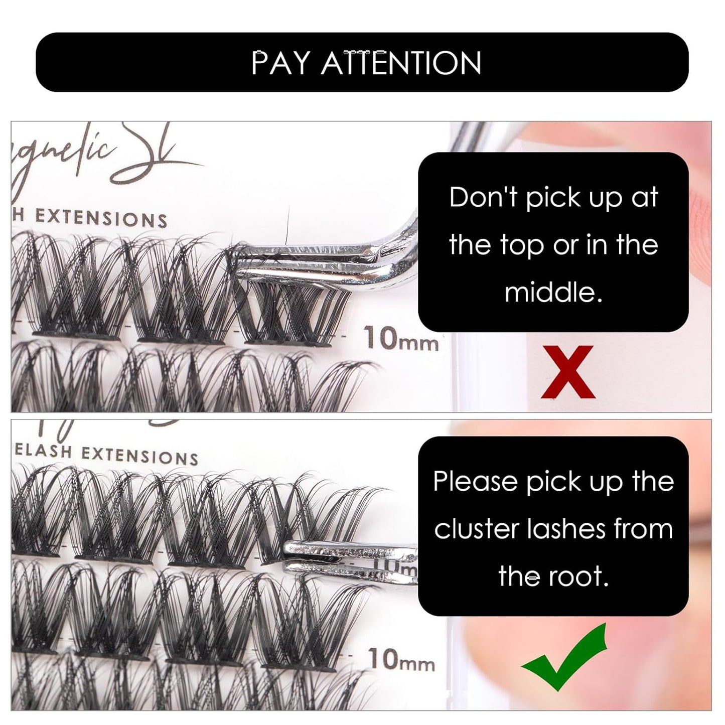 Cluster Lashes 72 Individual Lashes Clusters Eyelash Extensions False Eyelashes DIY Lash Extension Reusable False Eyelashes Natural Look Mix 10-16mm C D Curl-DM27