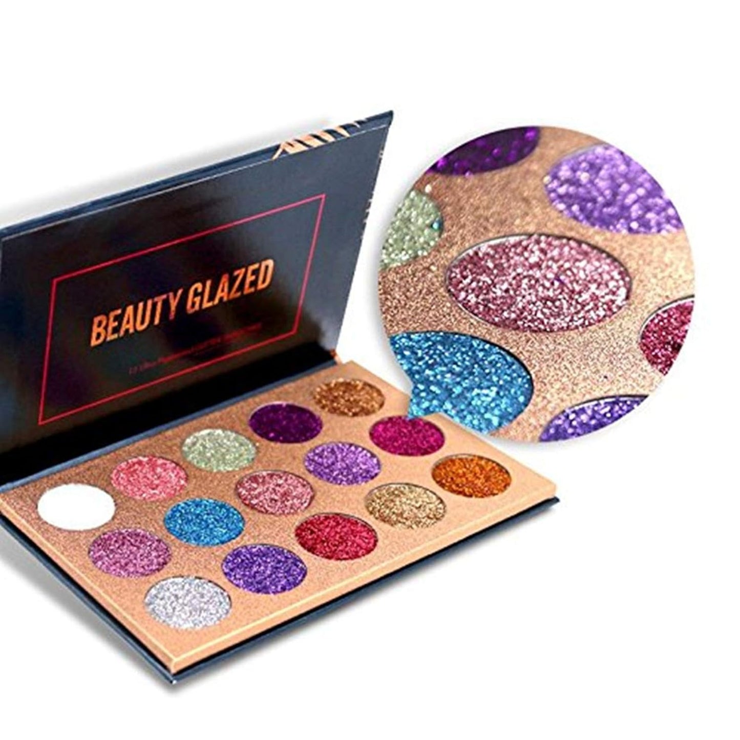 15 Colors Eyeshadow, Glitters Shimmer Pigment Pressed Makeup Palette Eyes Cosmetic