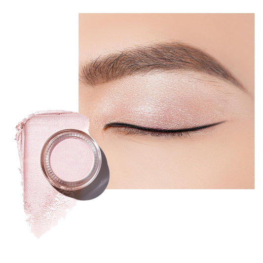 Oulac Light Pearl Cream Eyeshadow also for Highlighter Shimmer Eye Shadow Waterproof&Long Lasting with Moisturizing Formula Blendable Shimmer Eye Make-up,Vegan & Cruelty-Free,6g P04 | alldaygood beauty