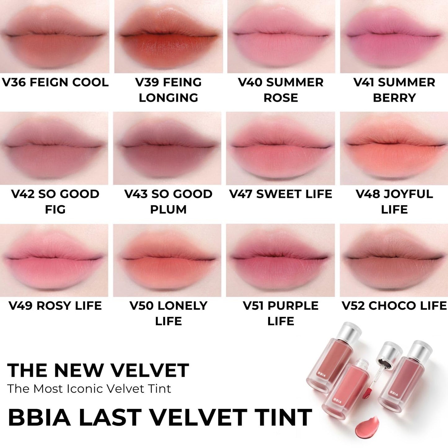 BBIA Last Velvet Tint MLBB Edition - Soft Creamy Matte Finish Lip Stain, Blur Effect & Velvety Texture, Long-Lasting, High Pigment, Non-Drying, Vegan, Korean Lip Makeup (V51 PURPLE LIFE, Pack of 1)