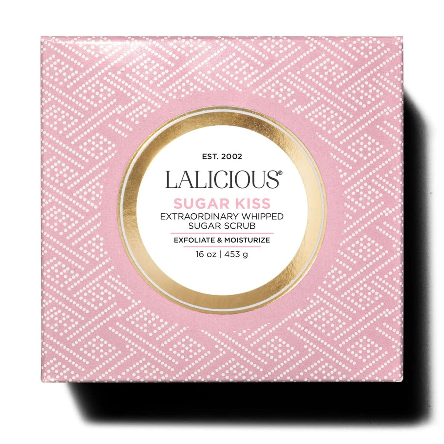 LALICIOUS Extraordinary Sugar Kiss Sugar Scrub, Exfoliating Body Scrub with Coconut Oil & Honey, Moisturizing Body Exfoliator for Glowing Radiant Hydrating Skin, Zero Greasy, No Parabens - 16oz