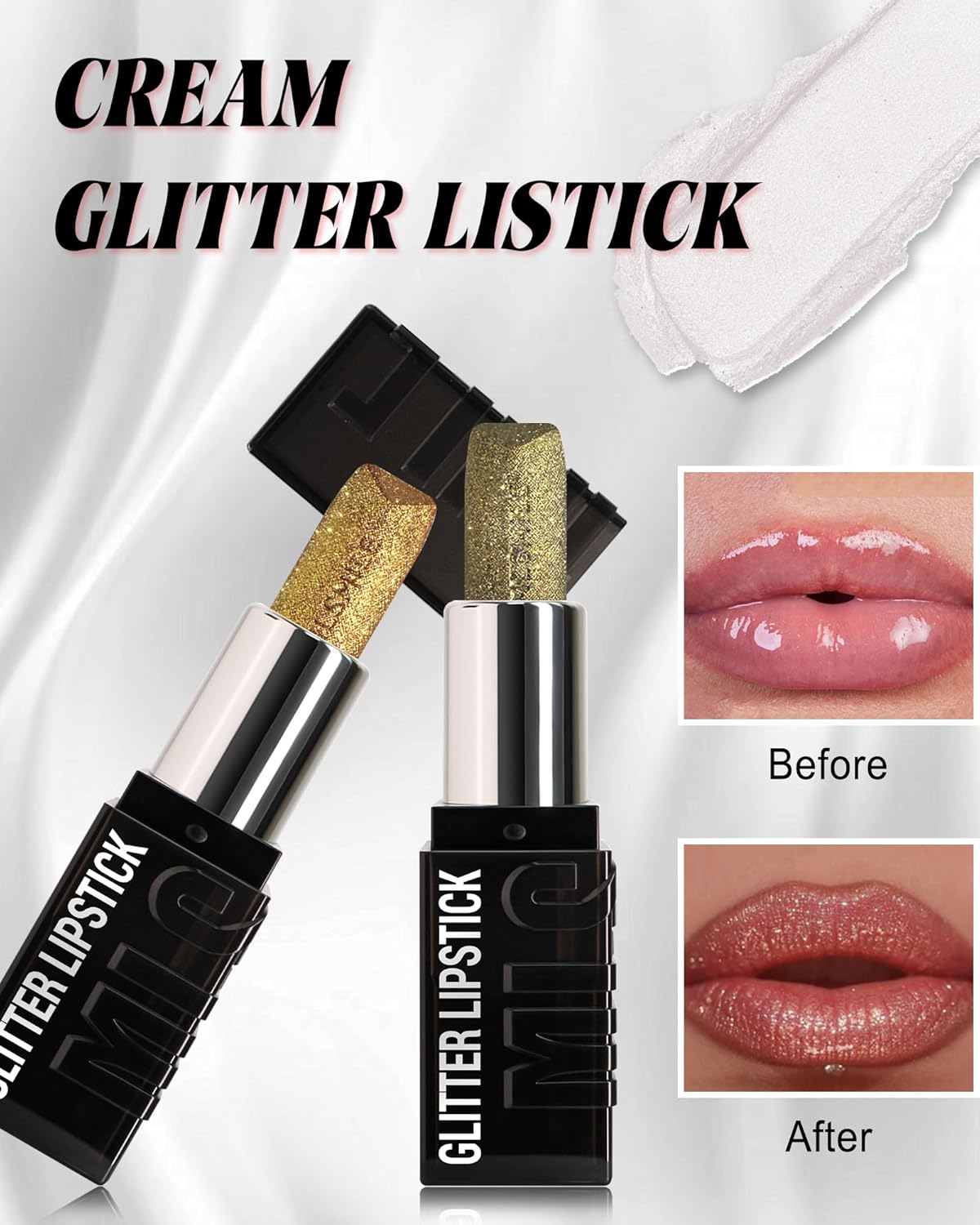 Diamond Glitter Matte Lipstick, Long Lasting Waterproof Ruby Red Metallic Sparkling High Pigment Non-Stick Lip Tint Lip Gloss,Full-coverage Lipgloss, Mother's Day Lip Makeup Gift for Women Girl-04