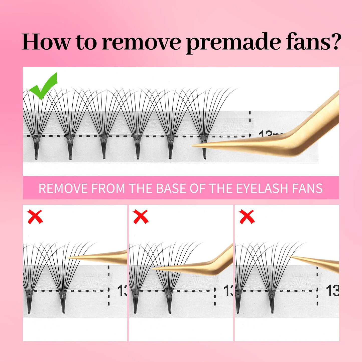 Premade Fans Eyelash Extensions 8D Volume Lash Extensions 0.07 Thickness Eyelash Extension D Curl Premade Lash Fans Mix 9-16mm Fluffy Soft Handmade Lash Fan Eyelashes(8D-0.07-D,9-16mm)