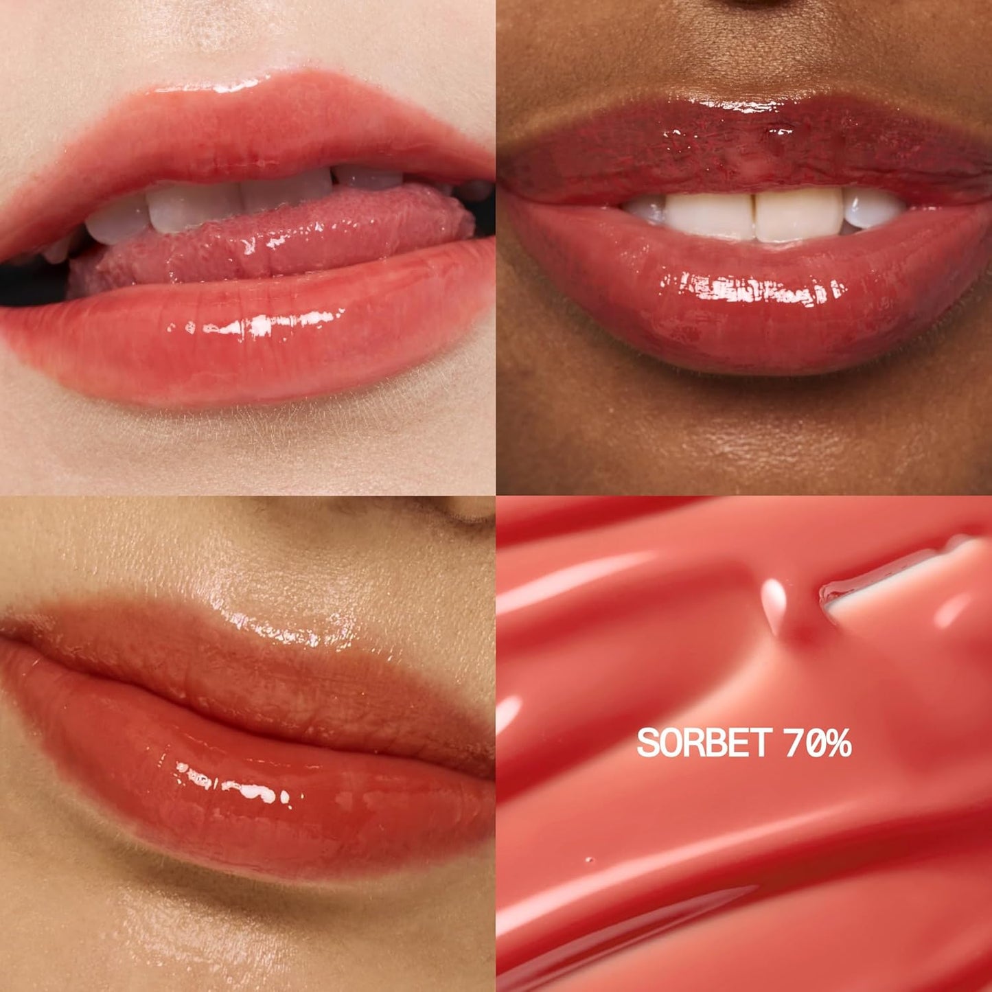 3D Voluming Gloss 70% (Rich) | Sorbet 70% l High Shine, Non-Sticky Lip Gloss for Makeup | Long-Lasting, Moisturizing Gel Formula | 30%, 70% Pigment Options | 5.3g
