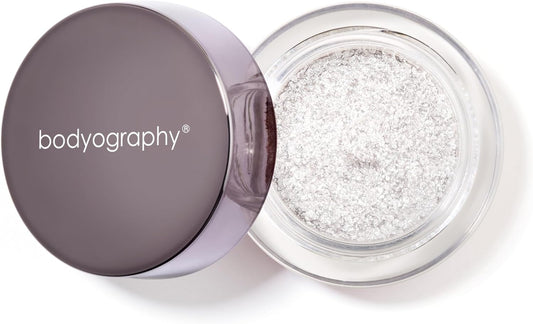 Bodyography Glitter Pigment - Halo Silver Diamond for Women - 0.105 oz Eye Shadow | alldaygood beauty