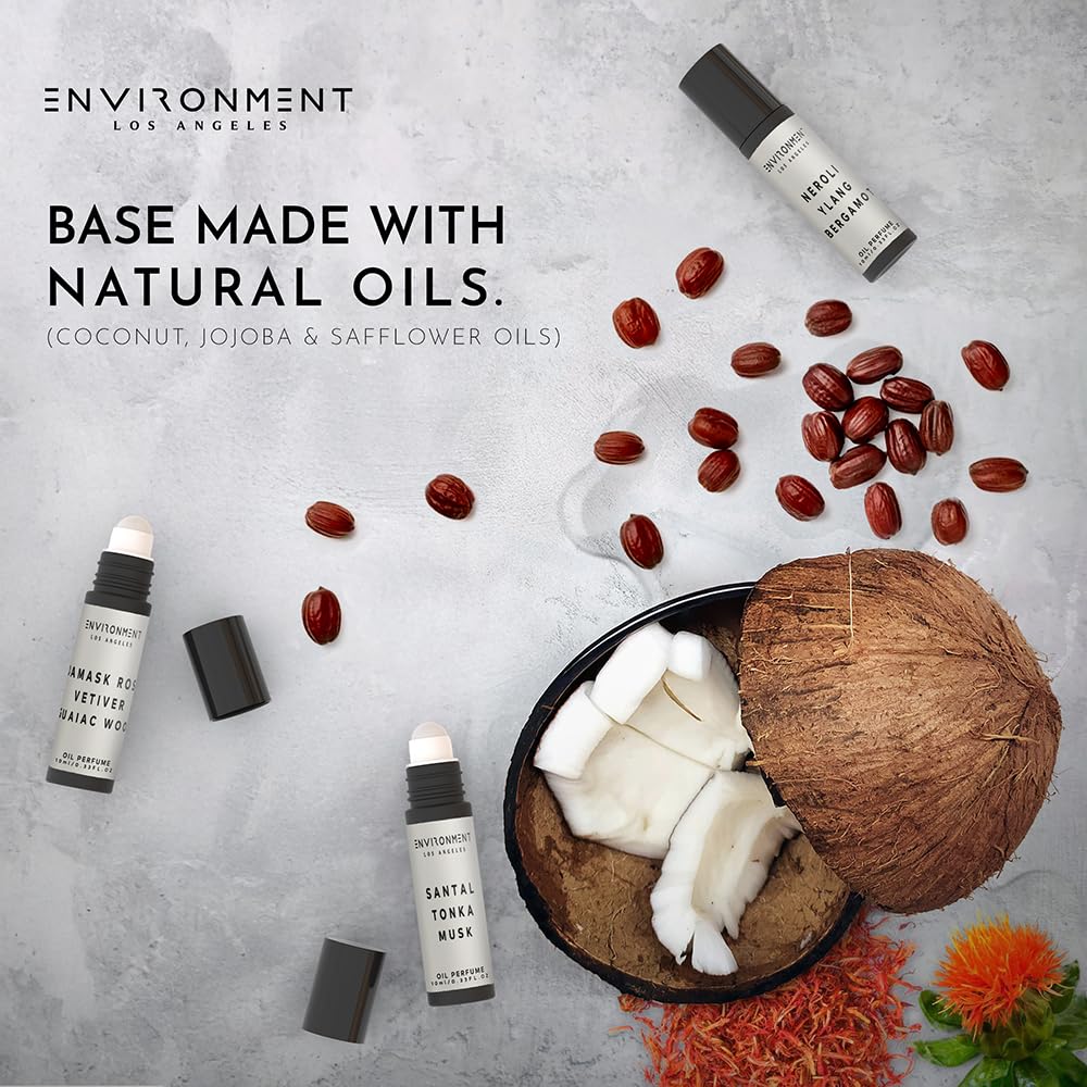 Environment Inspired by 5-Star Hotels RC 10ml Roll-on Perfume (Marine | Bergamot | Jasmine) Body Oil Fragrance, Roll On Oil, Body Fragrance for Women & Men, Luxury Scents, Vegan & Cruelty-Free