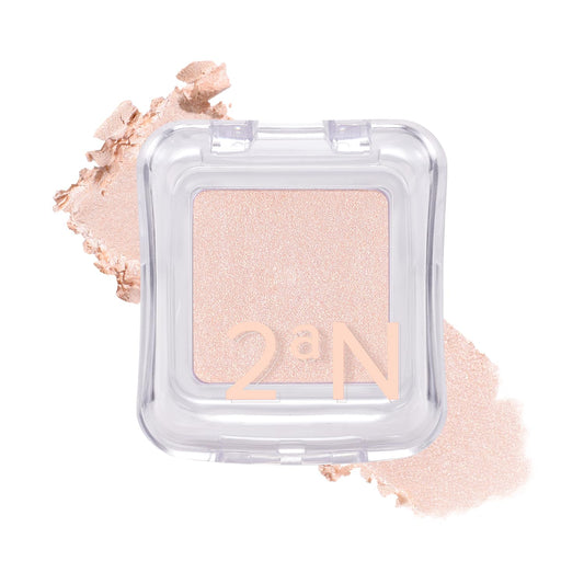 2aN Pure Glash Highlighter – Glass-Like Sheen Powder Highlighter for a Natural, Radiant Glow | Buildable, Long-Lasting, Lightweight Formula (SHELL, 0.8oz) | alldaygood beauty