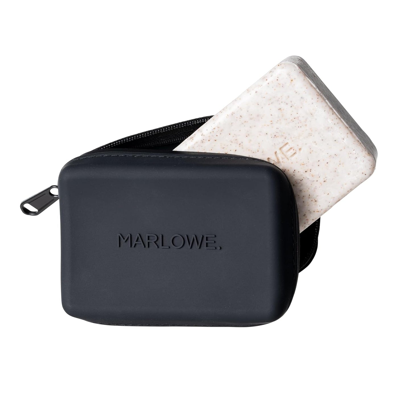 MARLOWE. No. 403 Travel Soap Case, 1 Durable Silicone Bar Soap Holder with Zipper, Portable Soap Container for Traveling, Vacations, Camping & Gym