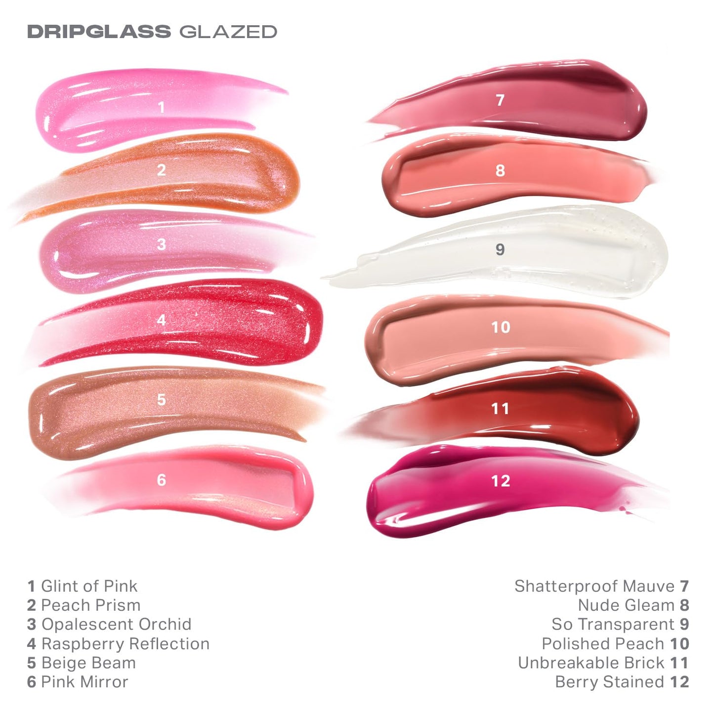 Morphe Dripglass High Shine Lip Gloss - Glazed, Semi-Sheer & Nourishing Lip Makeup - Buildable Formula Infused with Plant-Derived Squalane & Vitamin E - Raspberry Reflection (0.13 oz)