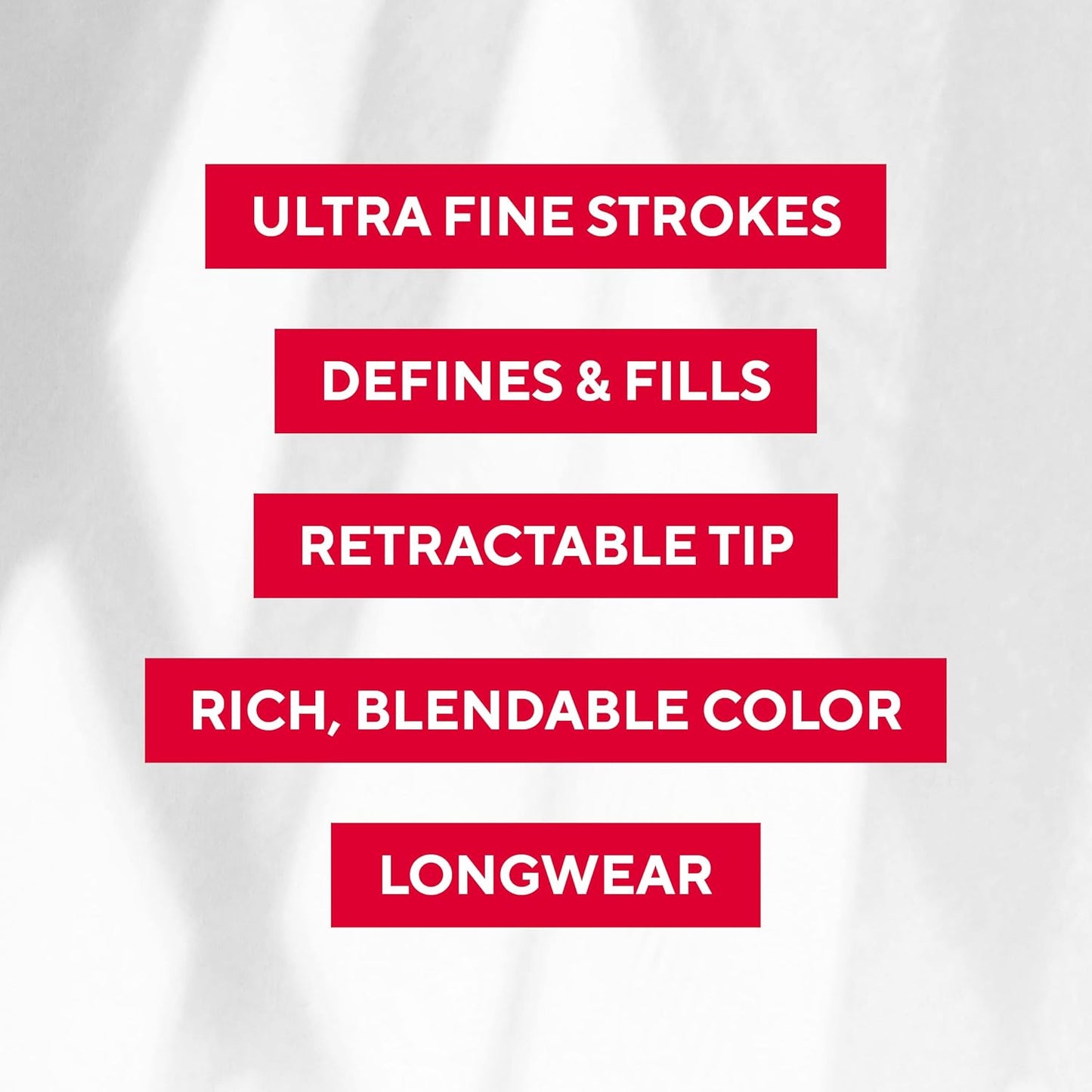 Mirabella Ultra Fine Brow Pencil, Anti-Chip Waterproof Eyebrow Pencil - Smudgeproof, Blendable & Retractable Eyebrow Pencil to Define and Fill In Brows Naturally - Dark