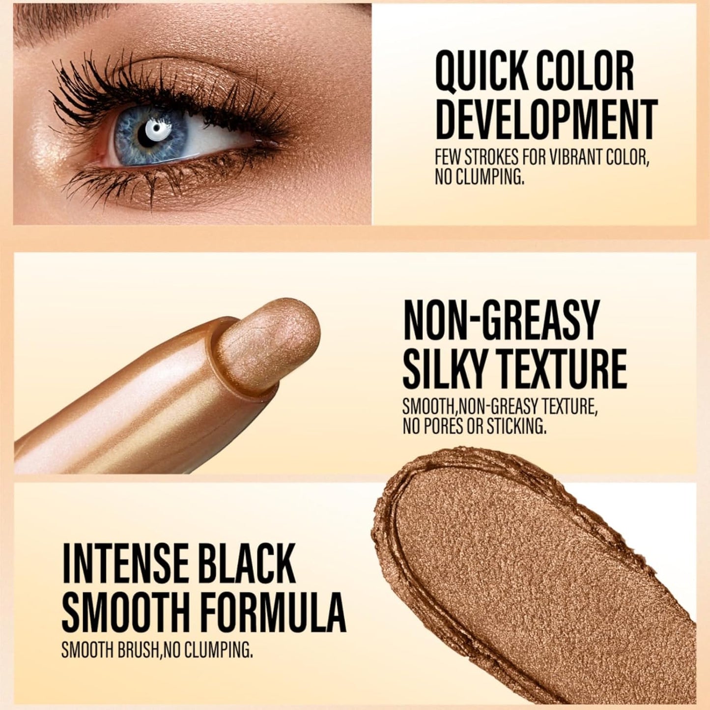 Jolilab Eyeshadow Stick Set, 2 PCS Matte Professional Bright-Colored Contouring and Highlight Eyeshadow Stick, Cream Waterproof Long Lasting High Pigmented Eye Shadow. (2, 01+18 2pcs)