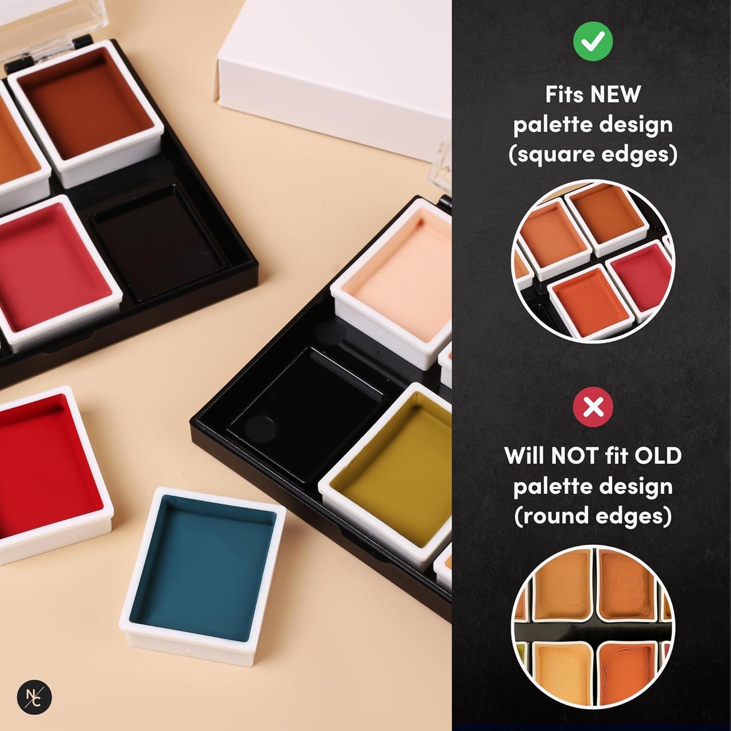 Alcohol Palette Refill Pans - FX Colors - Prime Red