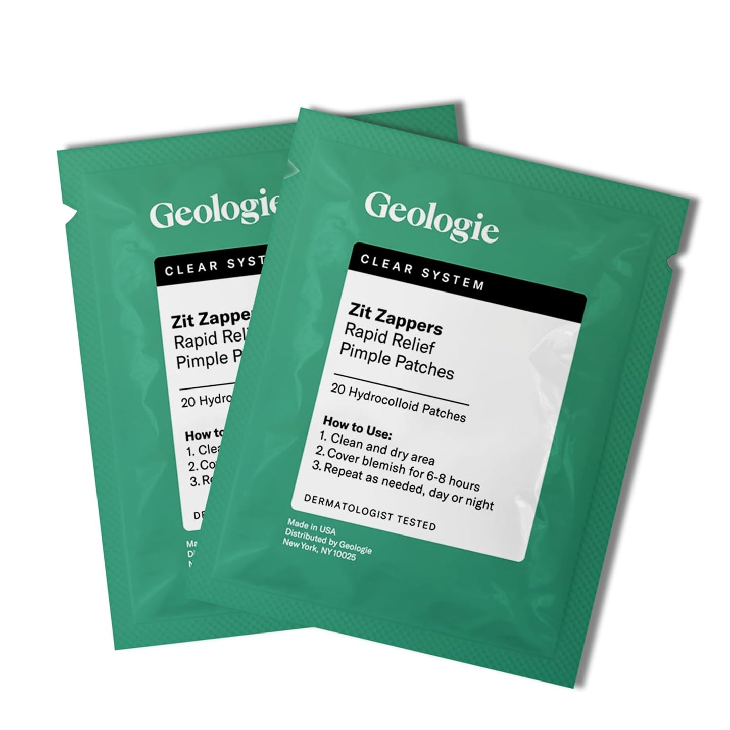 Geologie Zit Zapper Pimple Patches - 2 Pack (40 Ct.) - Rapid Relief Pimple Patches