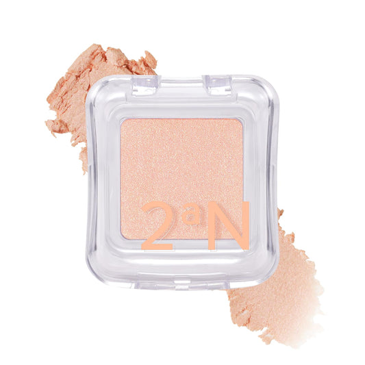 2aN Pure Glash Highlighter OR01 Peach Beam – Glass-Like Sheen Powder Highlighter for a Natural, Radiant Glow | Buildable, Long-Lasting, Lightweight Formula | alldaygood beauty