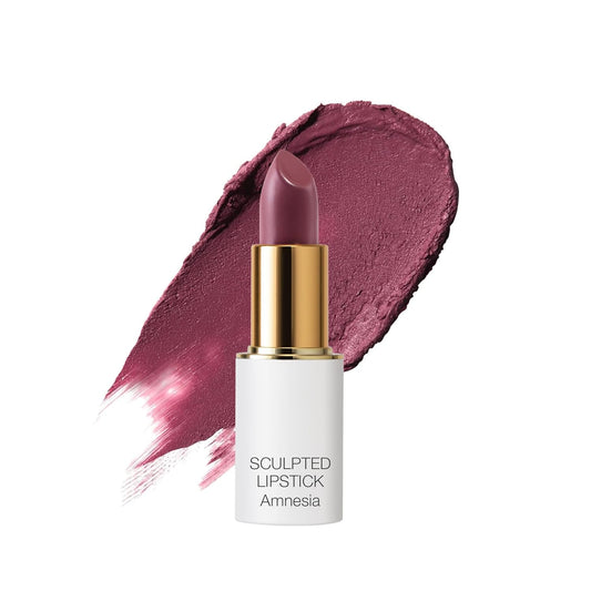 Ogee Full Bloom Sculpted Lipstick (Amnesia - Blackberry Mauve) - Long Lasting Organic Lipstick with Jojoba Oil & Micro Hyaluronic Acid - 70% Organic Ingredients & Made in USA