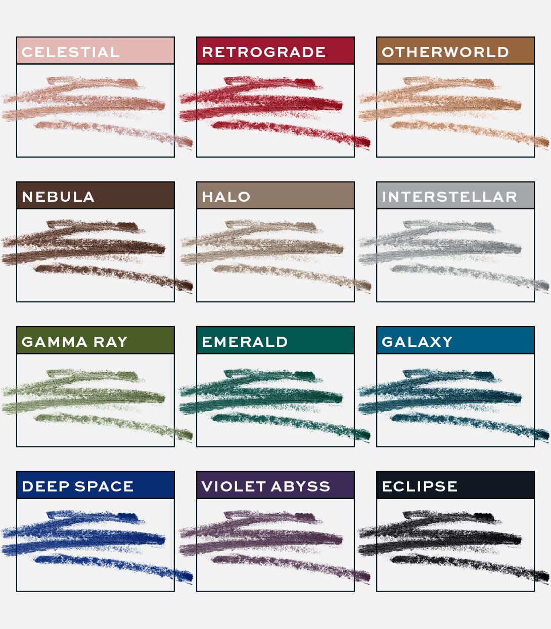 MAKE Beauty Continuum Waterproof Gel Eyeliner Pencil. Creamy, Pigmented Multi-Use, including Waterline with Built-in Sharpener and Blending Brush. Smudge-Proof Makeup. Shade - Otherworld, Bronze