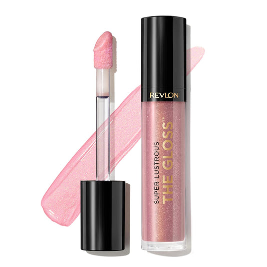 Revlon Super Lustrous Lip Gloss, Non-Sticky, Hydrating, High Shine Finish, 203 Lean In, 0.13 oz | alldaygood beauty