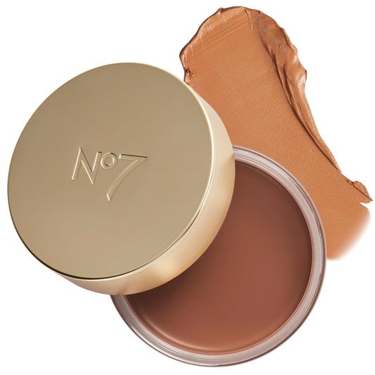 No7 Pro Artist Soft Glow Cream Bronzer Makeup - Blendable Bronzer Cream with a Lightweight Formula - Customizable Face Makeup for a Natural, Sun-Kissed Glow - Light (1.26 Oz)