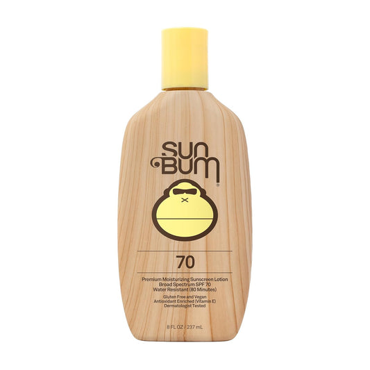 Sun Bum Original SPF 70 Sunscreen Body Lotion - Broad Spectrum Moisturizing Sunscreen with Vitamin E - Hawaii 104 Act Compliant (Made without Octinoxate & Oxybenzone) - 8 oz | alldaygood beauty