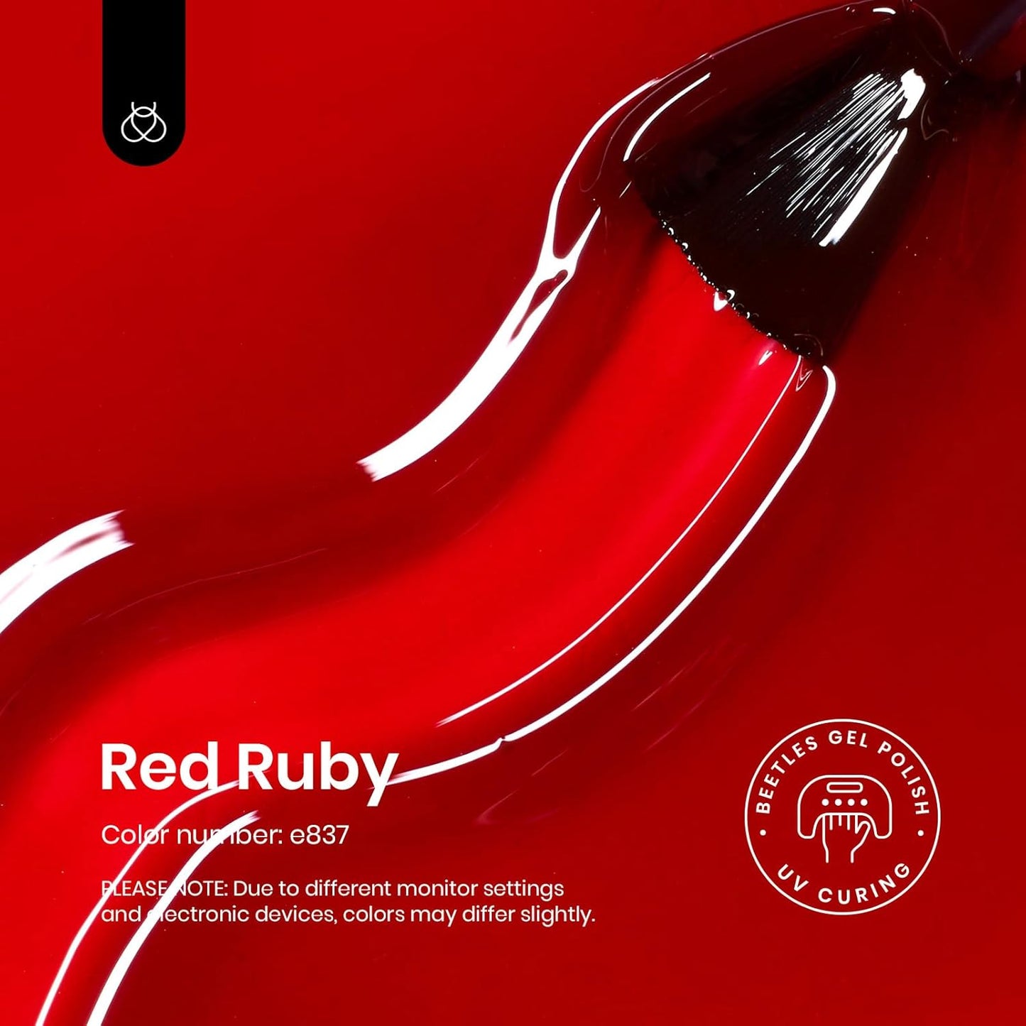 Beetles Jelly Red Gel Nail Polish - 15ML Fall Red Neutral Sheer Gel Polish Translucent Effect Soak Off UV French Nail Art Manicure Salon Gift for Women