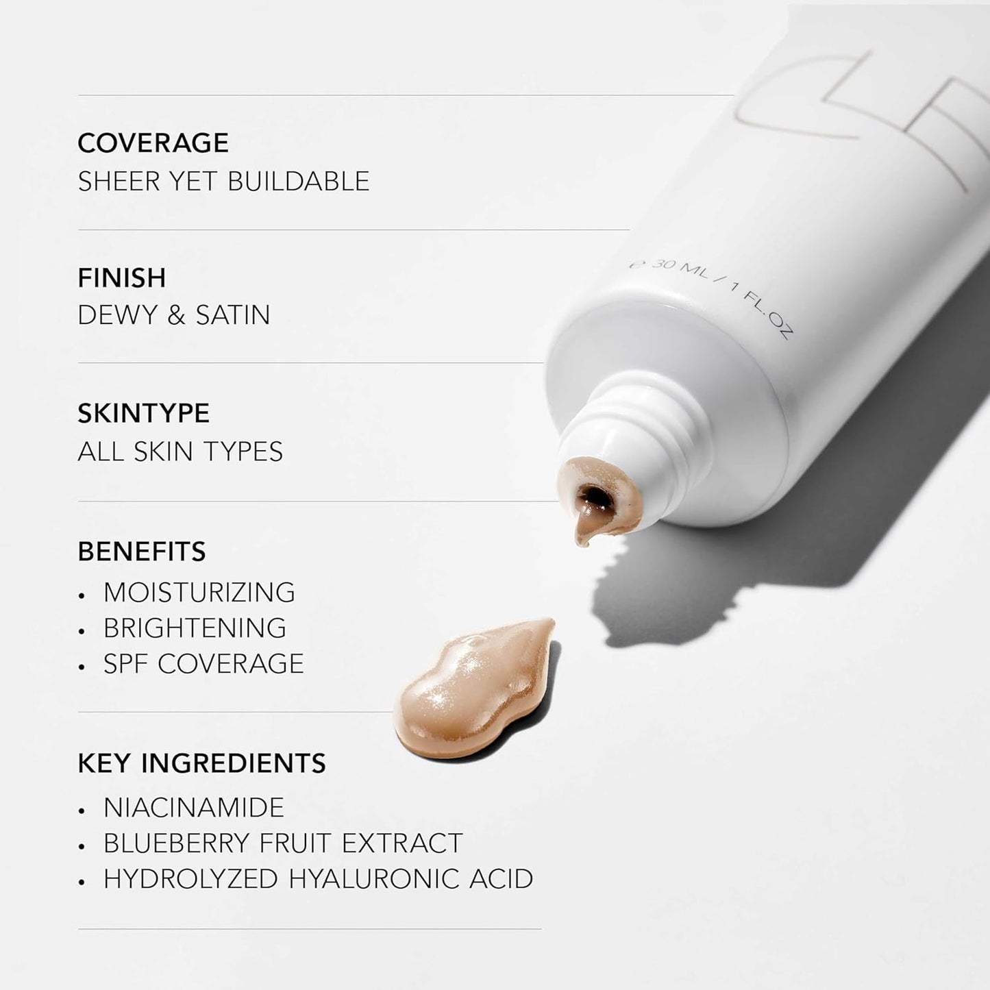 CLE Cosmetics CCC Cream (Neutral Medium Light 201 / SPF 50) - Color Correcting CC Cream with Sunscreen - Lightweight, Hydrating, Light to Medium Coverage Foundation - BB & CC Hybrid - 1 fl oz