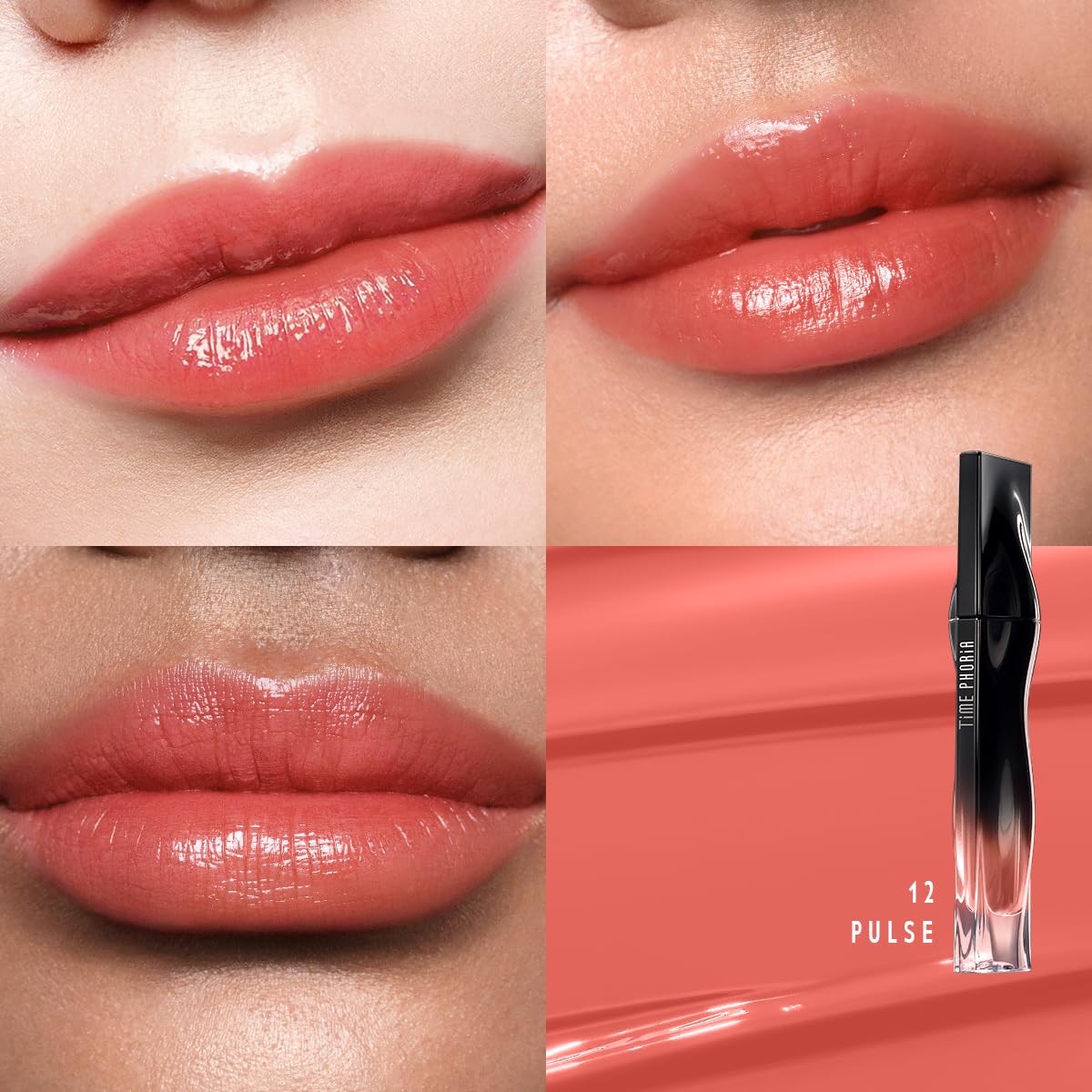 STELLAR DUST LIP STAIN-Long Lasting, Waterproof and Transferproof Lip Tint, Glossy Finish Lip Gloss, Lightweight Lipstick, High Coverage, Vivid Color (12)