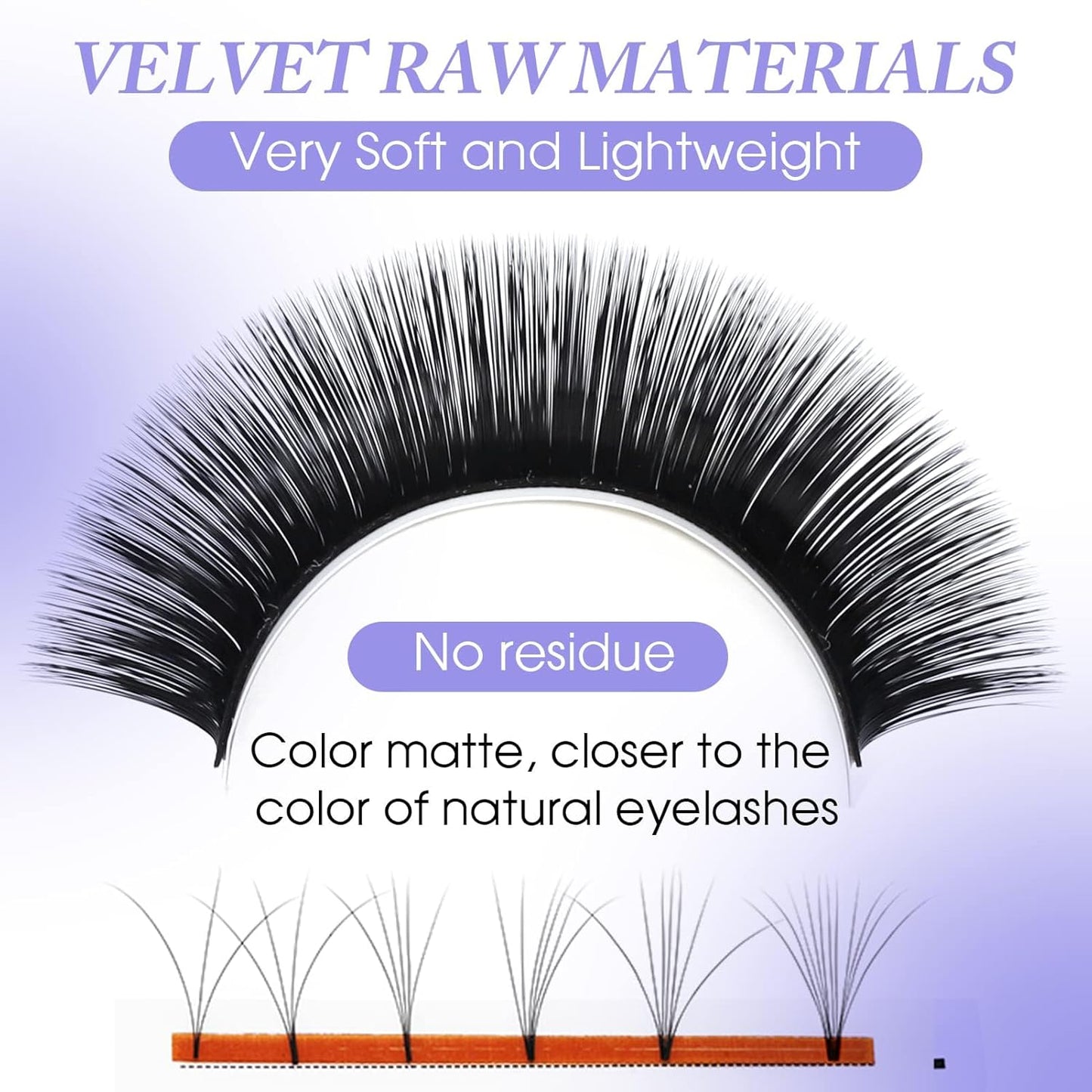 Easy Fan Volume for Lash Artists: Wendy, Handmade Fans for Eyelash Extensions, Self Fanning, Blooming, Black, D Curl, 0.05mm, 14-20mm, KH126